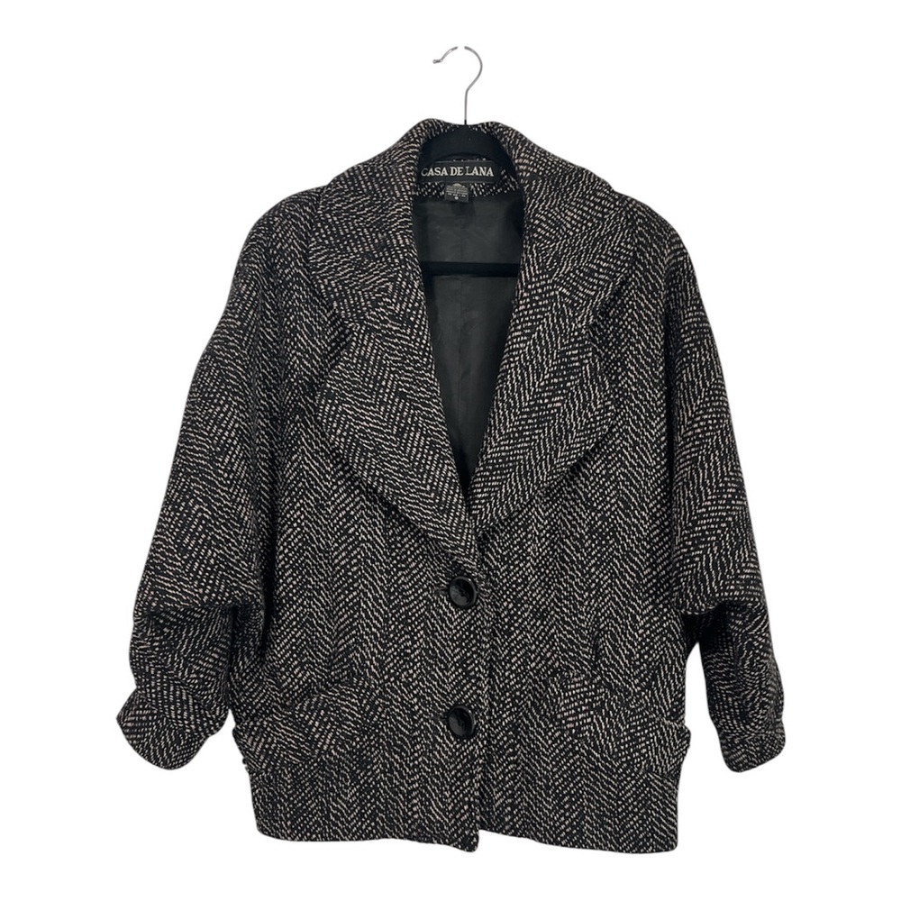 Vintage Casa De Lana Women's 100% Wool Jacket size 8 - Picture 2 of 8